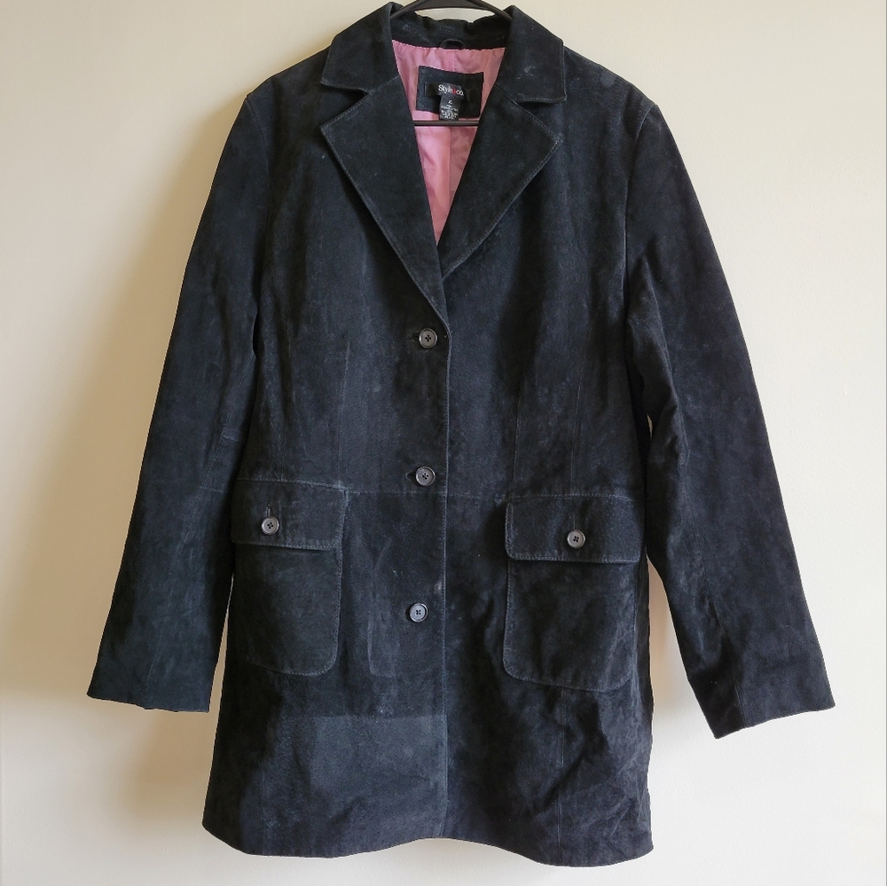 Style & Co. Leather Trench